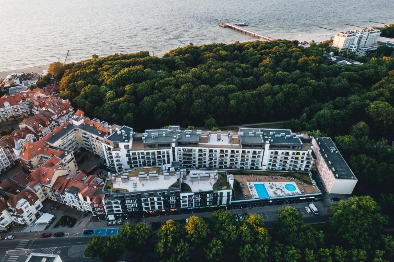 Nadmorskie Tarasy Pink&Blue Z Prywatnym Tarasem Basen Kryty&Zewnetrzny Infinity Silownia Sala Zabaw Kołobrzeg Extérieur photo